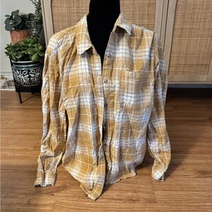 Women’s Yellow Plaid flannel
